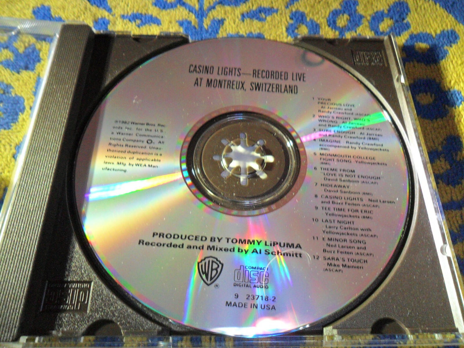 CASINO LIGHTS LIVE SWITZERLAND CD 1982 WARNER CD Promo VERY GOOD