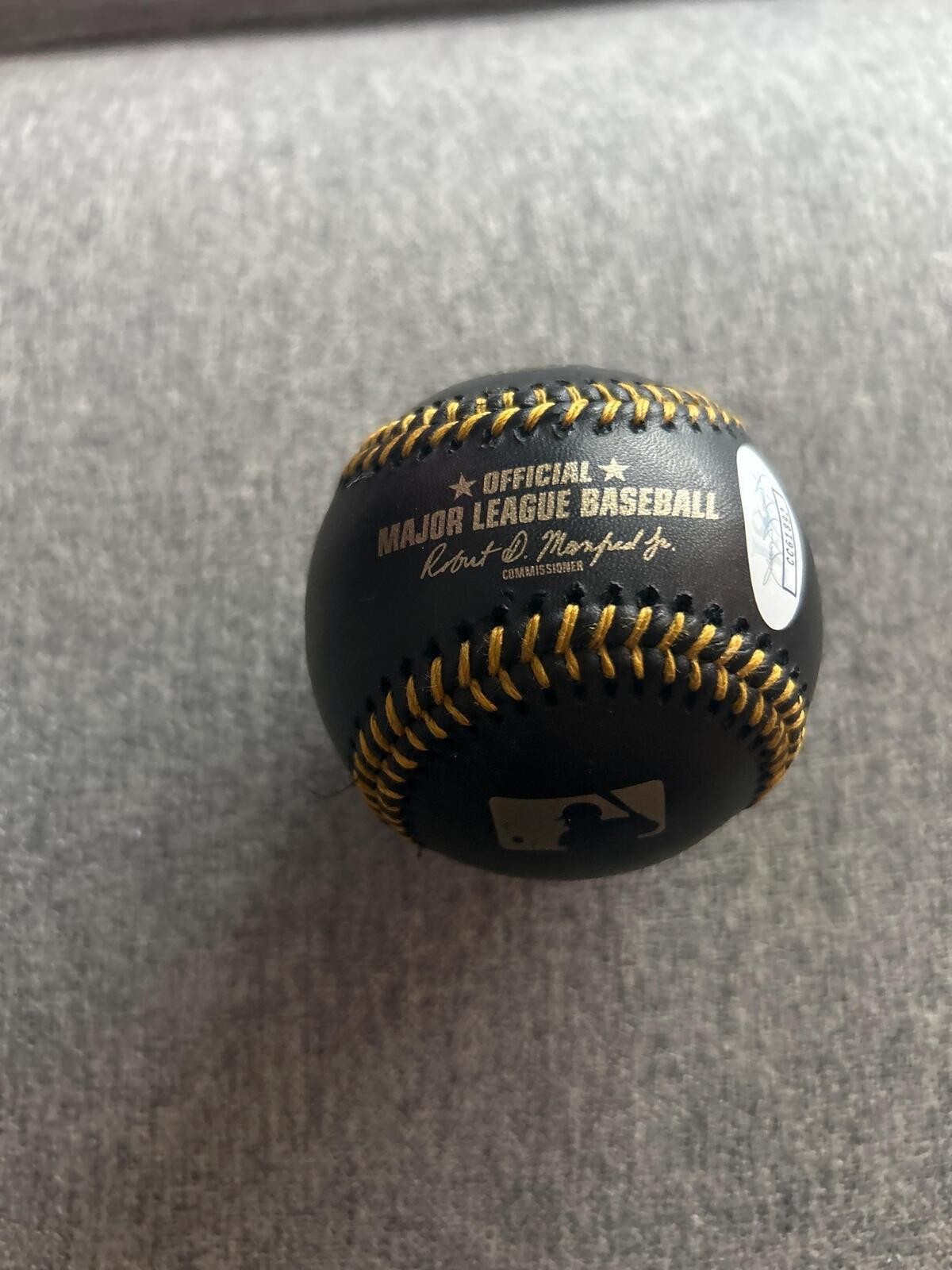 Barry Bonds Hand Signed Autographed Official Major League Black Baseball JSA COA