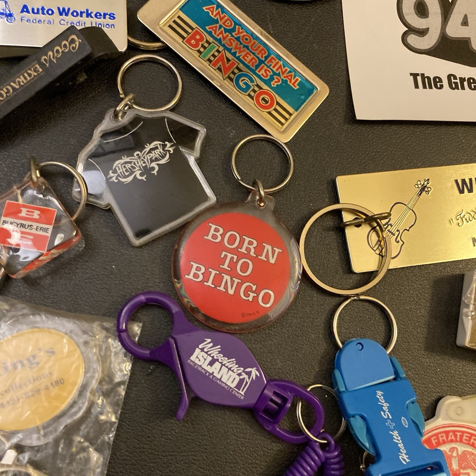 Keychains Pins Magnets Stickers Decal Lot Pittsburgh Pins Bingo Hershey Job Junk