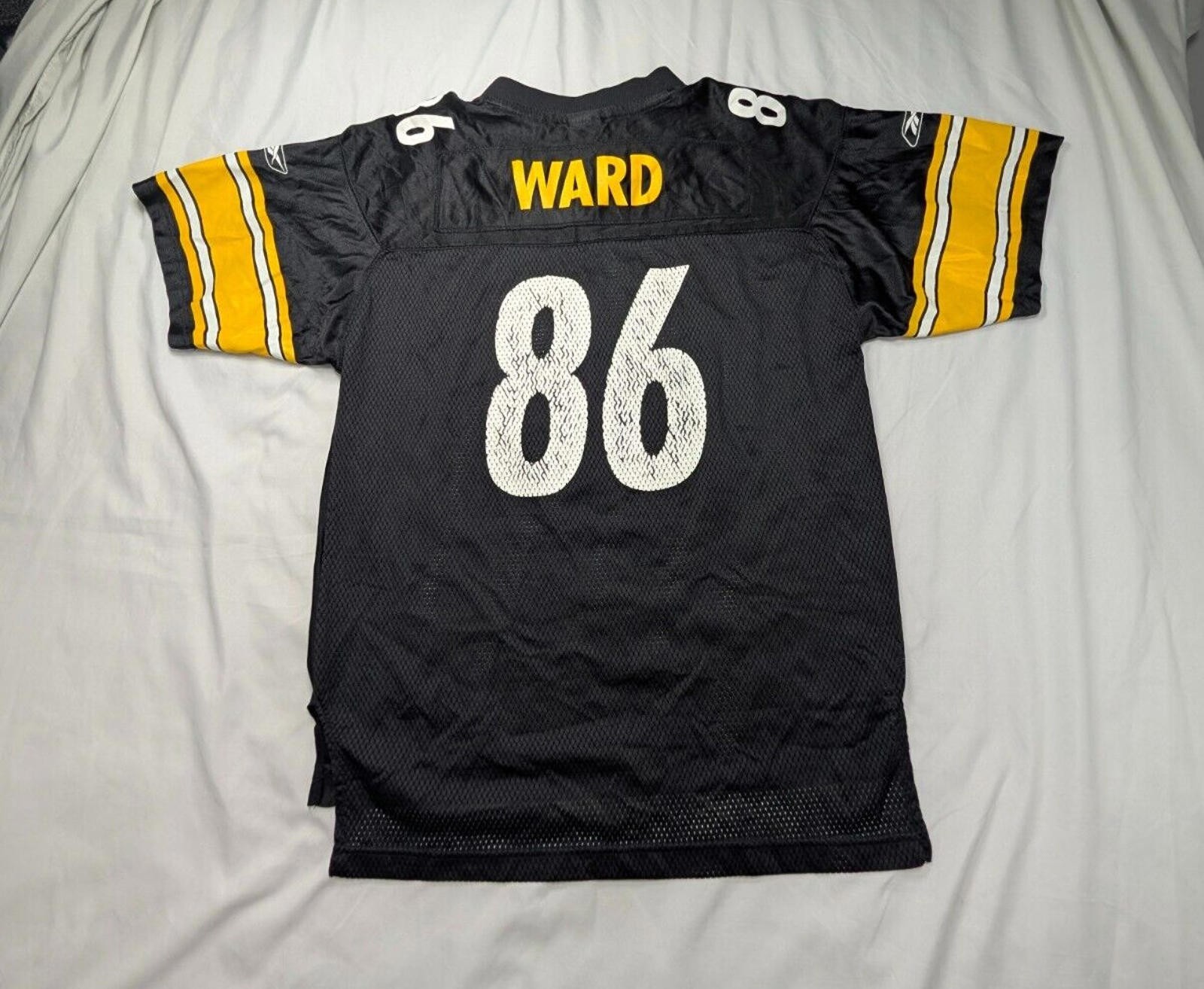 Reebok NFL Equipment Pittsburgh Steelers Jersey #86 Hines Ward Youth XL (18-20)