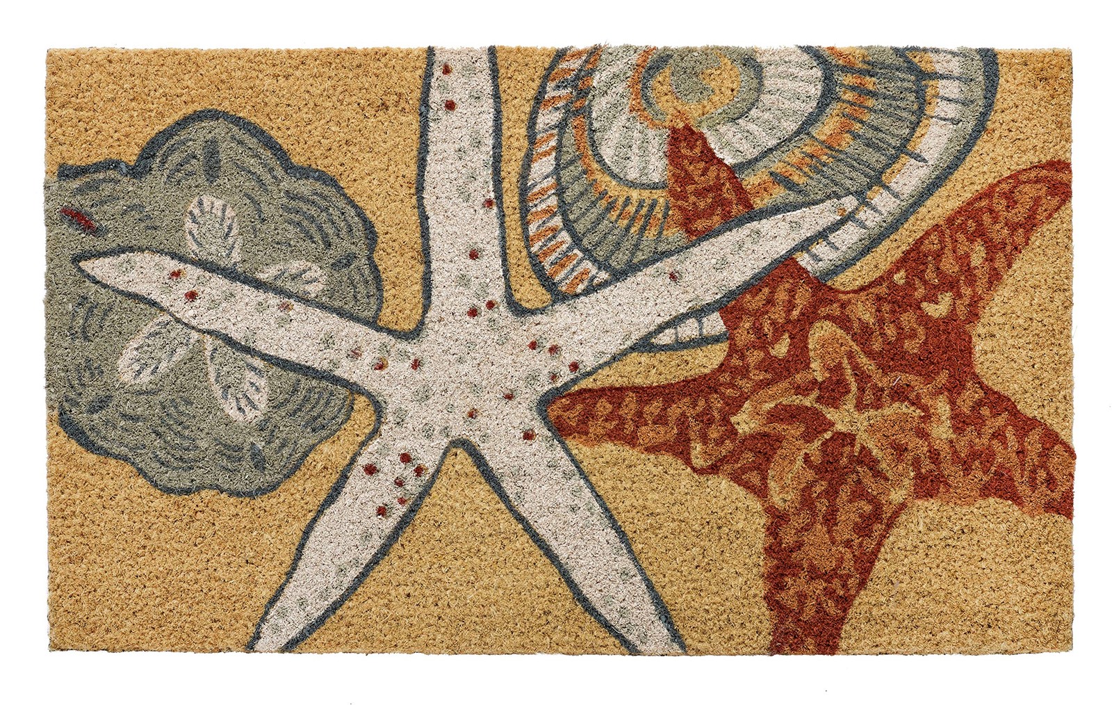 HF by LT Starfish Coir Doormat 18×30 – Durable, PVC-Backed, Sustainable