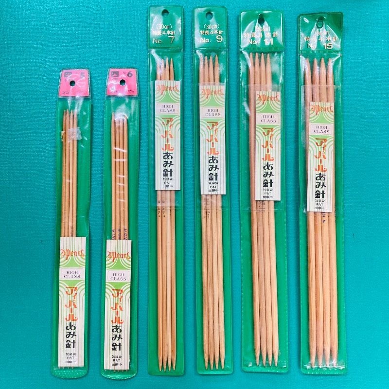 [Unused stored items] [Set of 6 types] Eye Pearl 4 needles Bar needles Knitting
