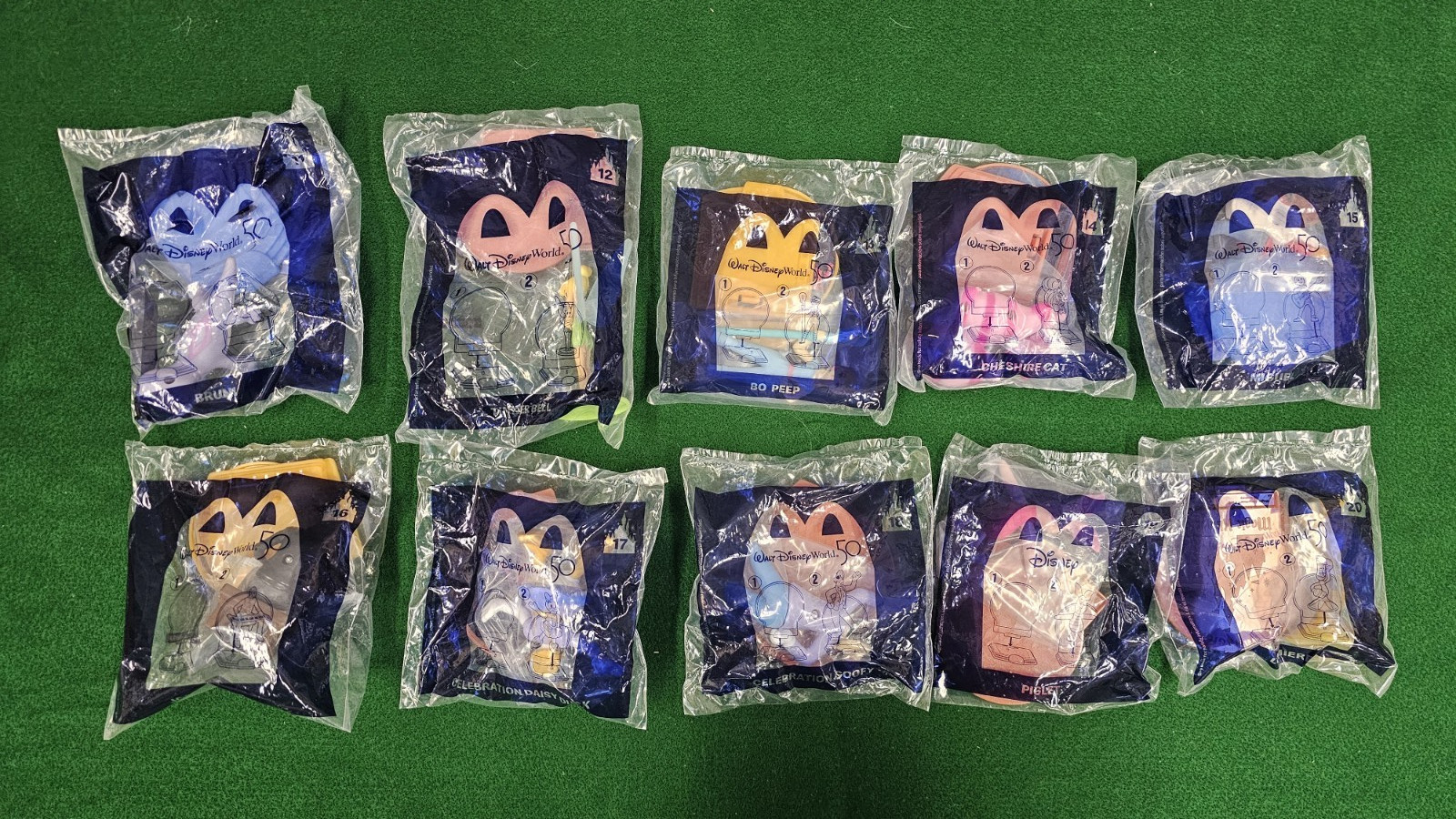 2021 McDonalds Walt Disney World 50th Anniversary Happy Meal Complete Set