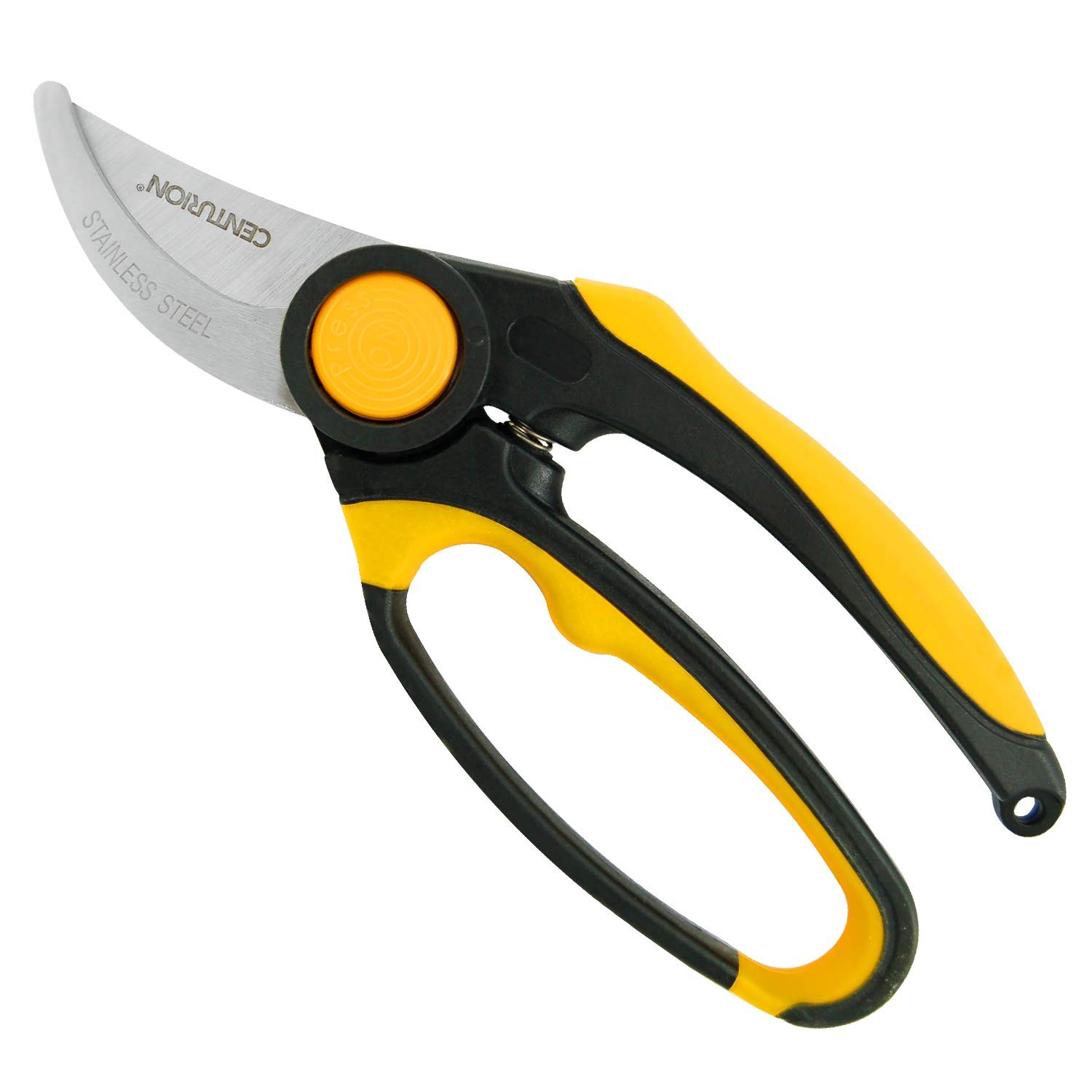Centurion Stainless Steel Garden Bypass Pruner with Push Lock