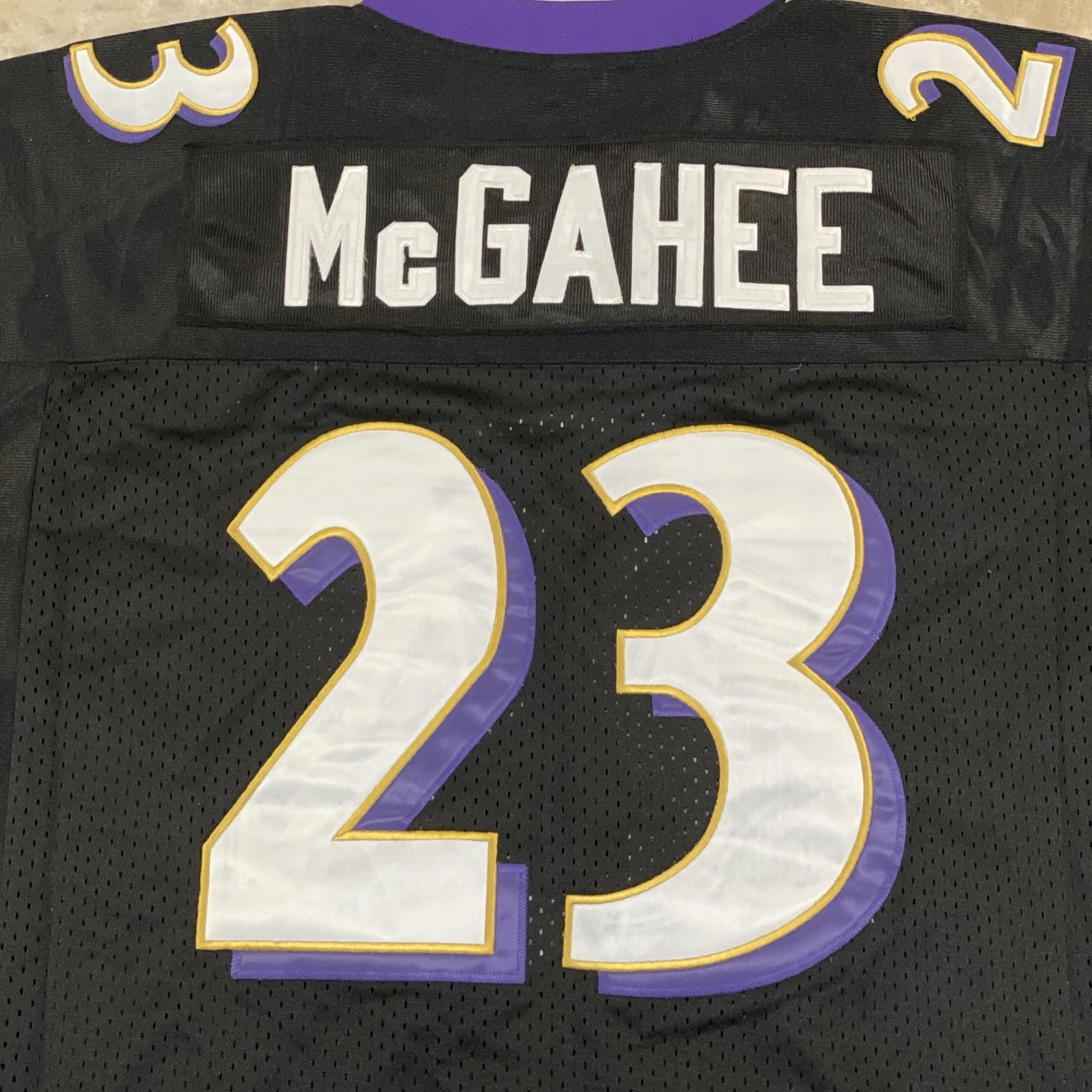 Vintage Reebok NFL Black Baltimore Ravens Jersey Willis McGahee #23 Sz 52 NWT