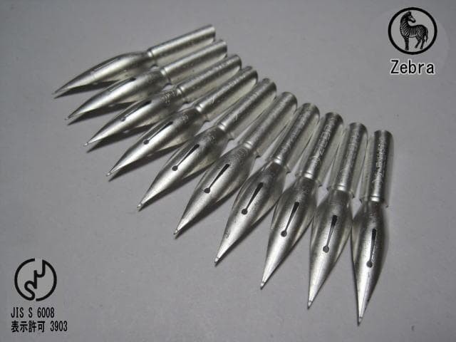 41-10. Replacement pen nibs [Zebra Tamapen No. 120] Newum 10 pieces with
