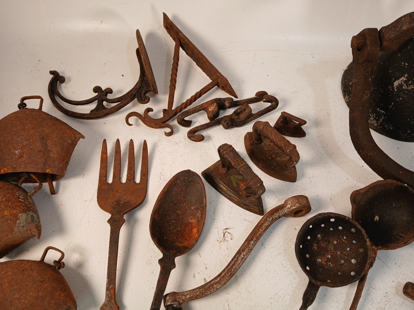 Interesting Estate Lot Of Old Metal Objects Found In A Box