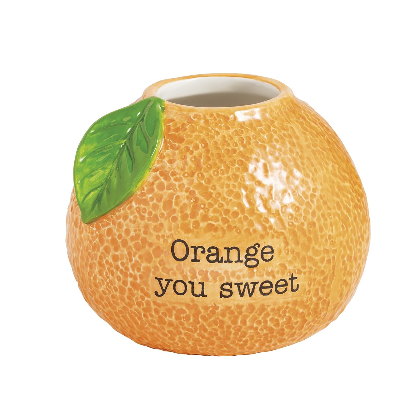 Mud Pie Ceramic Orange Bud Vase