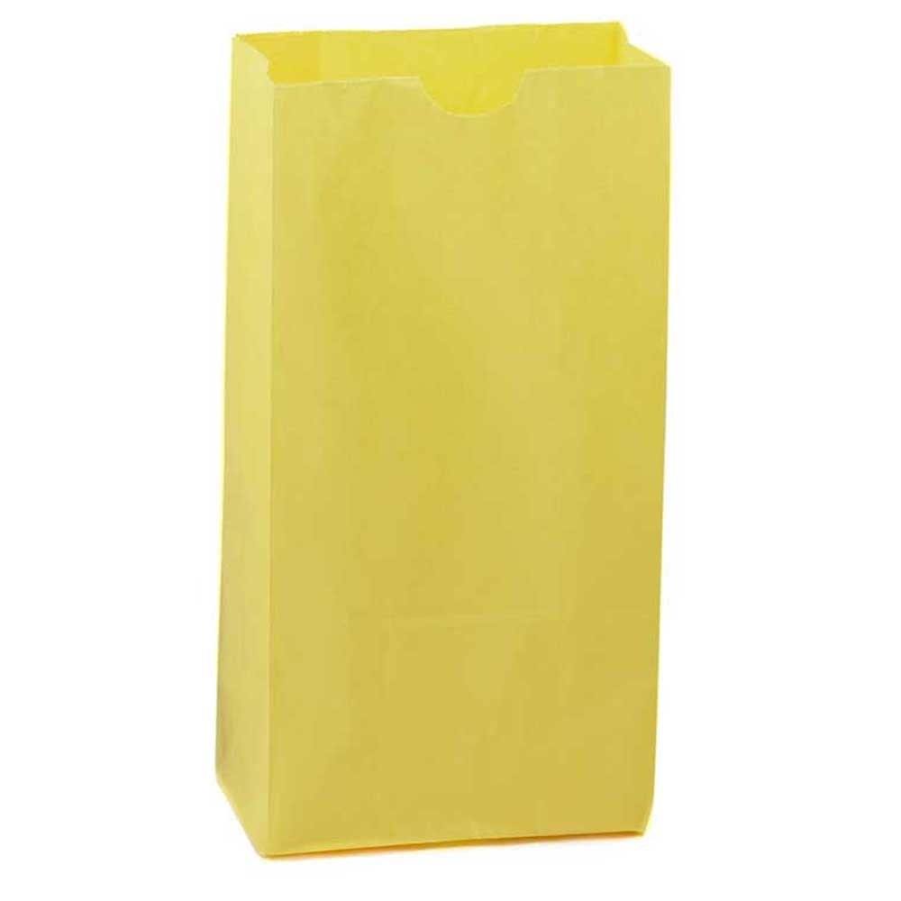 Hygloss Yellow Paper Bags 4.5×8.5×2.5in Party Favors Crafts 100 Pack