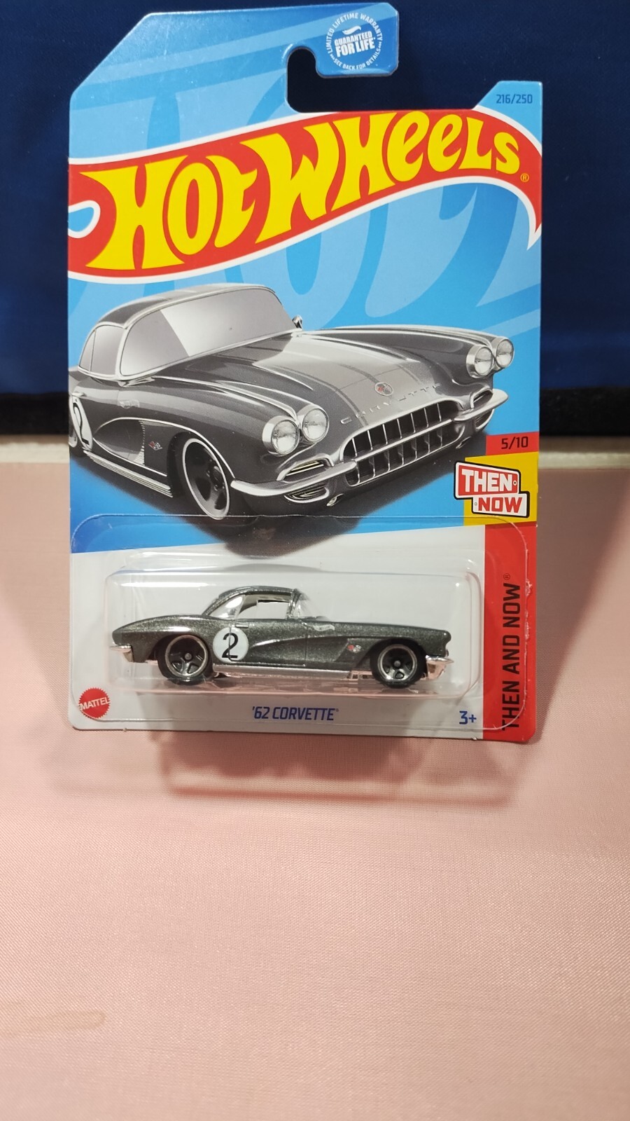 Hot Wheels ’62 Corvette Then And Now Series #5/10 Gray Diecast 1:64 Scale New
