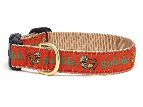 Up Country Gobble Dog Collar Medium 12–18 Inch Adjustable 5/8 Inch Narrow Width