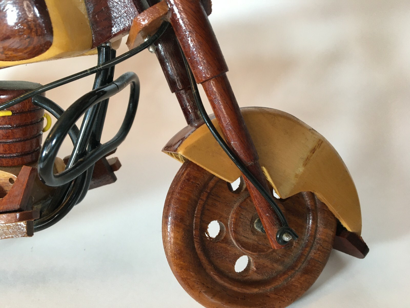 Model Harley Davidson Handmade Wooden Fatboy Motorcycle, Wood Art Bike Gifts