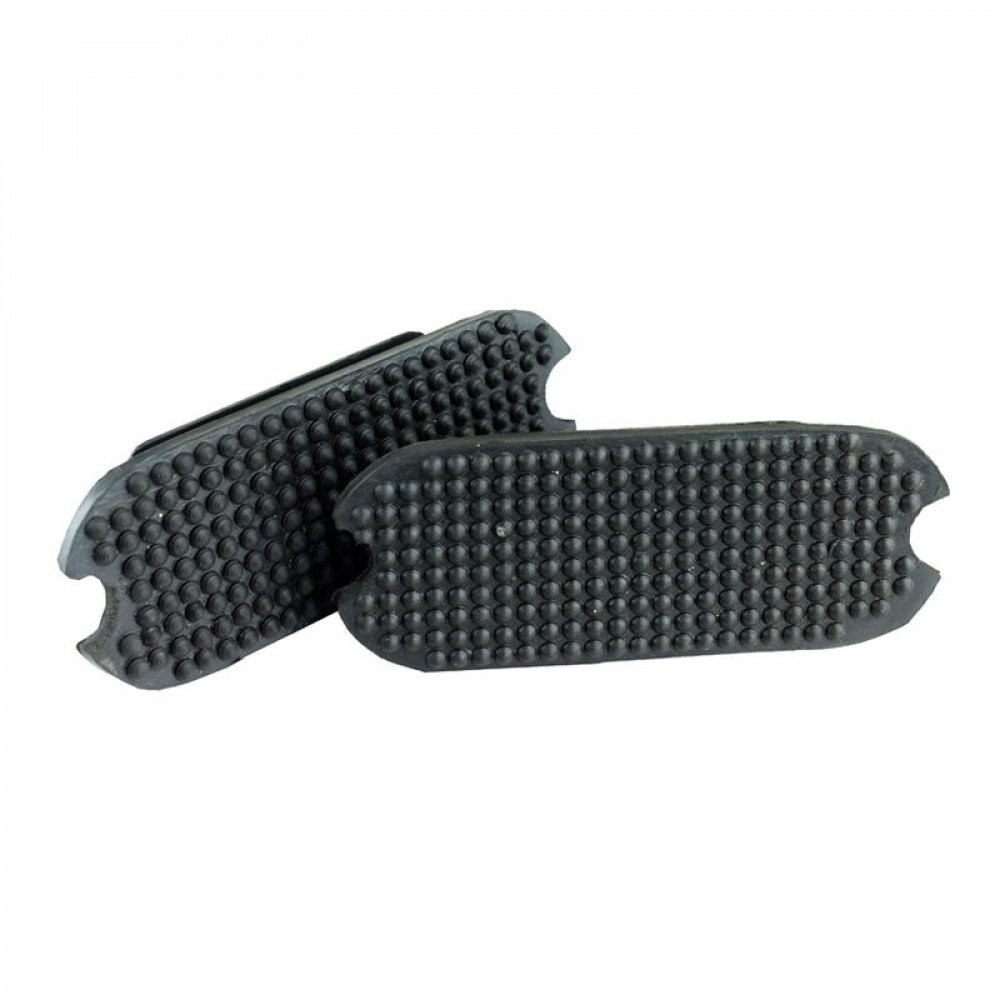 HORZE Rubber Stirrup Pads – Black – 4.25