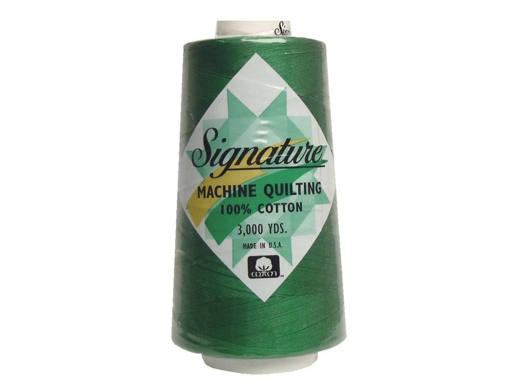 Signature Thread Cotton Qlt 40wt 3000yd Bright Kelly, Green