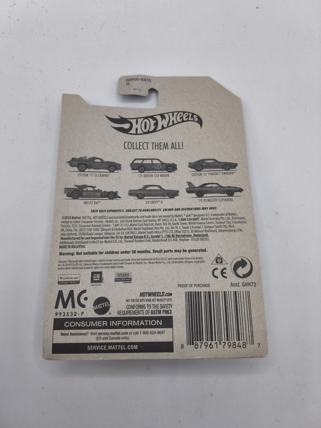 Hot Wheels 51st Anniversary Satin Chrome 70 Plymouth Superbird 6/6 New MOC