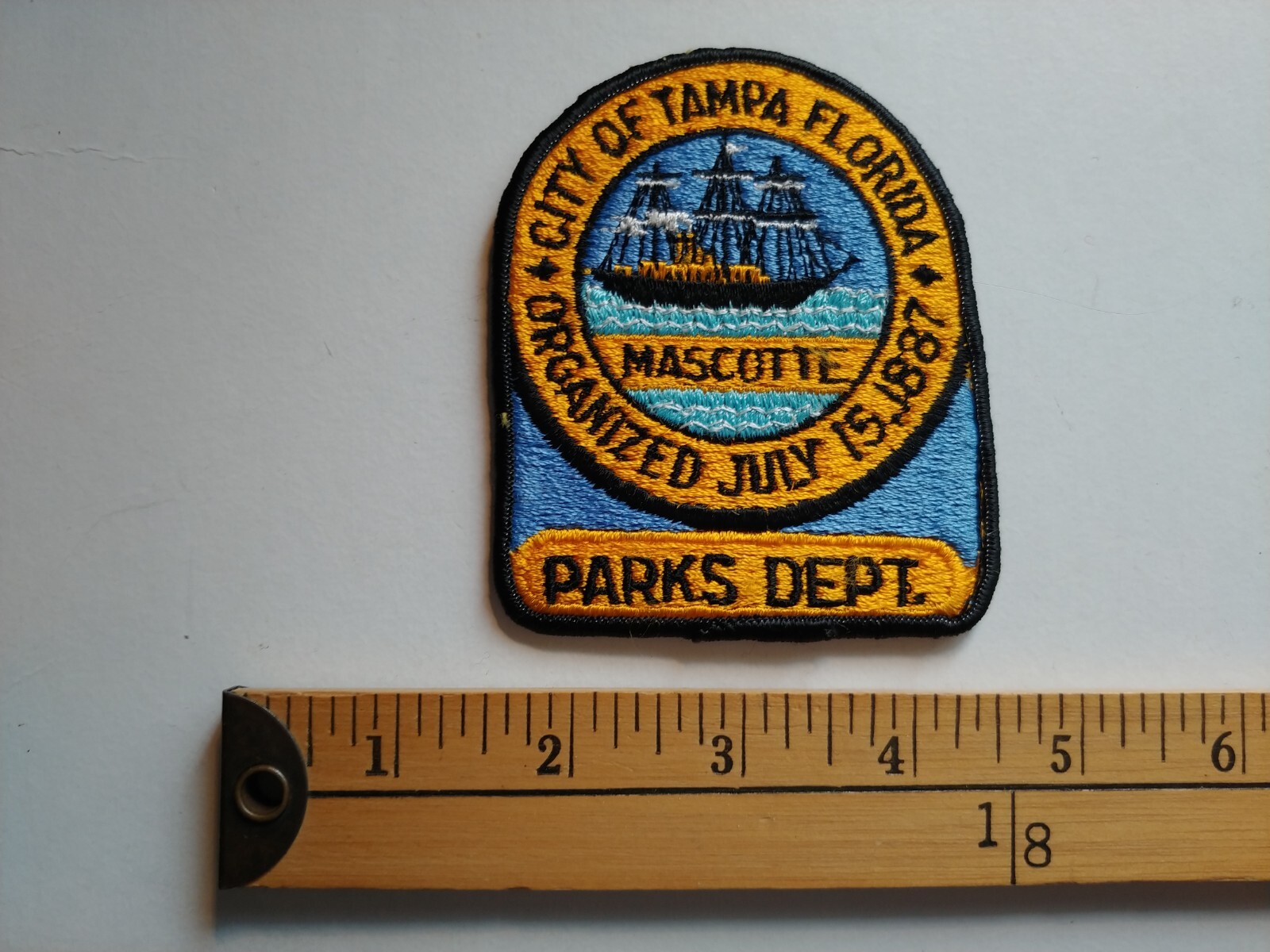 * 70S RARE TAMPA FLORIDA PARK RANGER DEPARTMENT WILDLIFE MASCOTTE PATCH CREST *