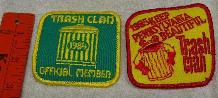 ** Flea Market ANTIQUE Dealer – LOT of 25 SETS – Trash Litter Patches – UNUSED