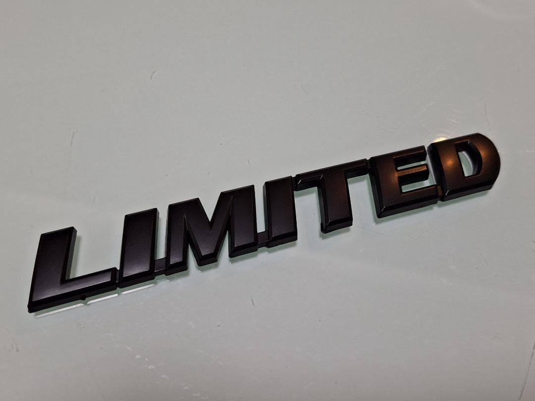 ● LIMITED ABS made character cutout type mud black emblem
