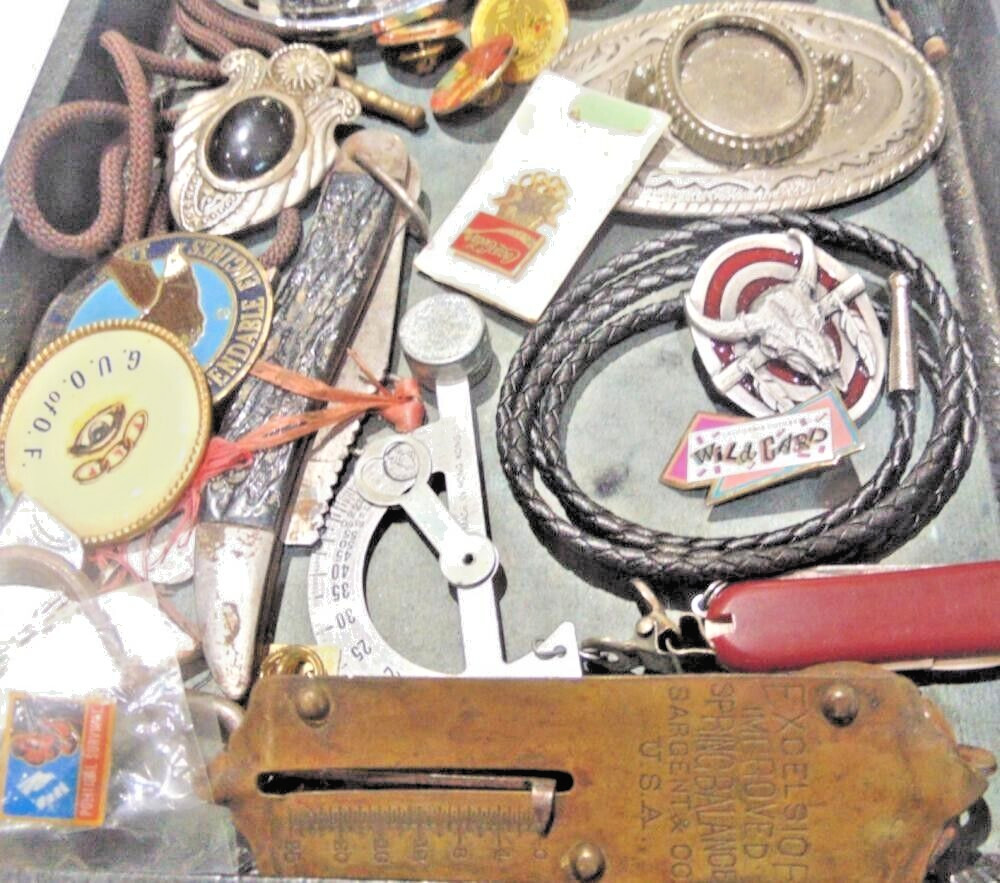 10 lb lot Junk Drawer-BIG BOX old & new-Our Auction House, bulk wholesale$16.89