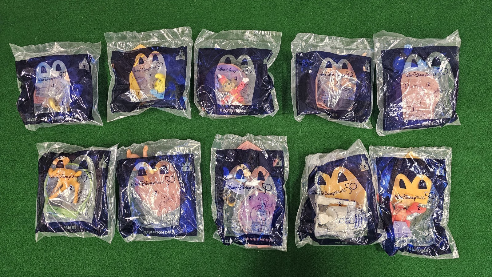 2021 McDonalds Walt Disney World 50th Anniversary Happy Meal Complete Set