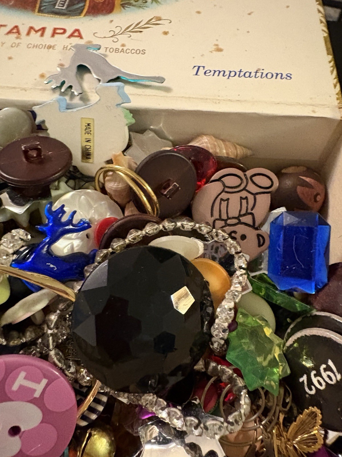 Junk Drawer Craft Lot. Vtg To Modern. Mixed Media. Broke Jewelry Buttons More