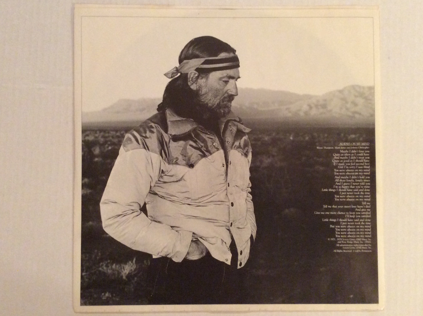 1982 Willie Nelson ALWAYS ON MY MIND vinyl LP Columbia FC-37951 NM