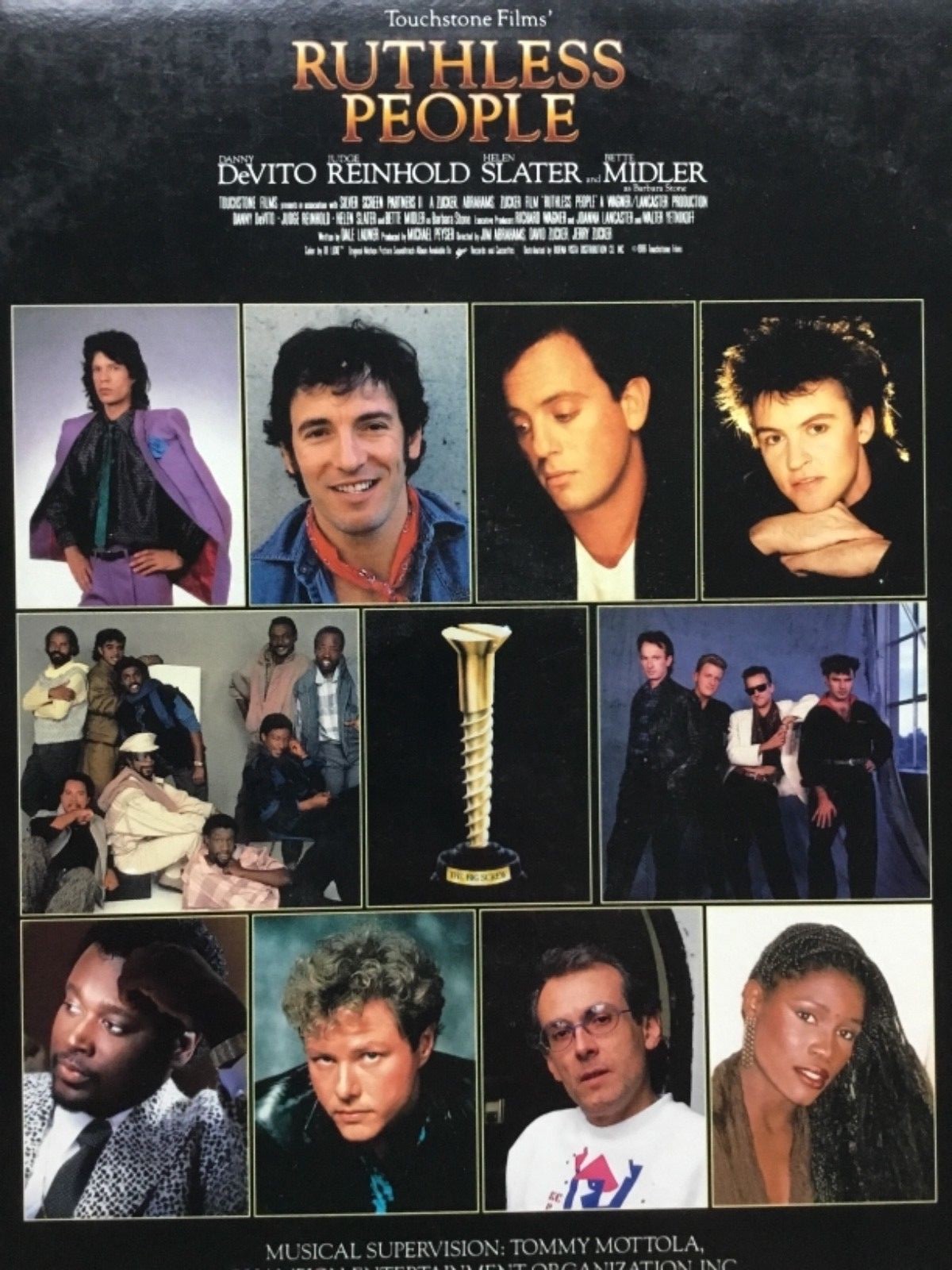 RUTHLESS PEOPLE Original Movie Soundtrack 1986 Vinyl LP NM/M+bonus CD