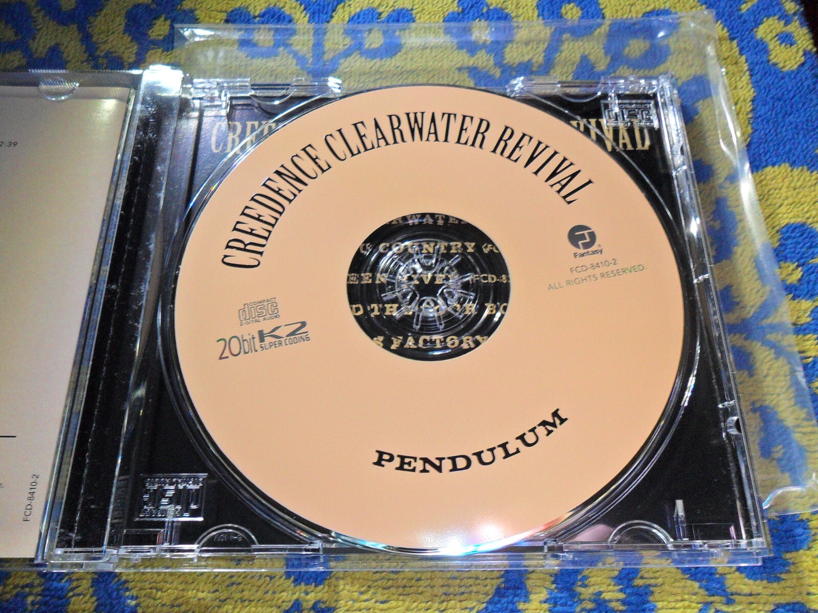 2000 CREEDENCE CLEARWATER – PENDULUM – 20 BIT K2 CD – w SLEEVE – VERY GOOD