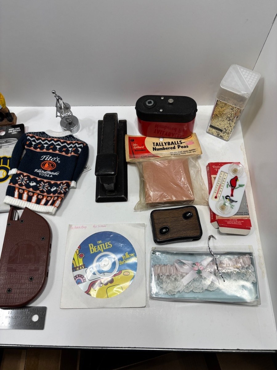 Vintage & Novelty Mixed Junk Drawer Lot Collectibles Tools Toys
