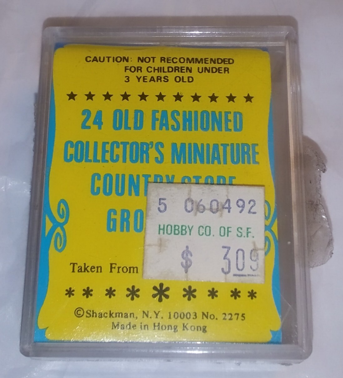Old Fashioned Collector’s Miniature Country Store Groceries: Shackman 17 Cans