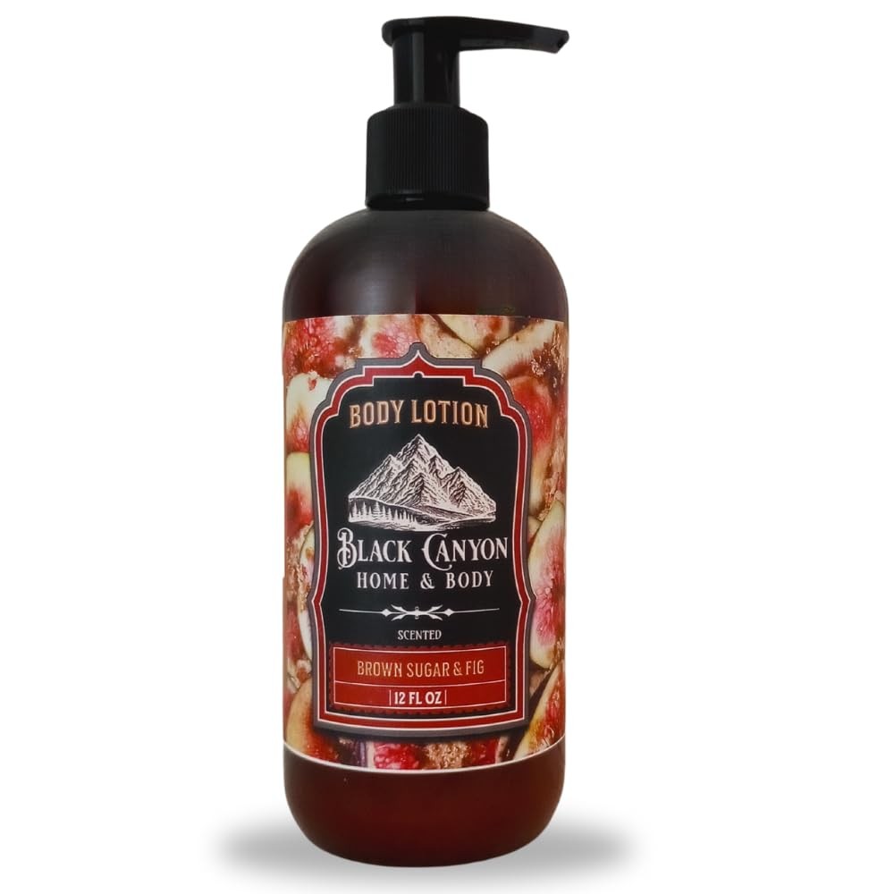 Black Canyon Brown Sugar & Fig Scented Body Lotion with Lanolin and Jojoba Oil,