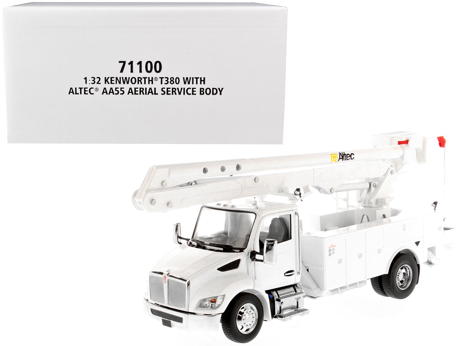 Kenworth T380 with Altec AA55 Aerial Service Truck White 1/32 Transport Series