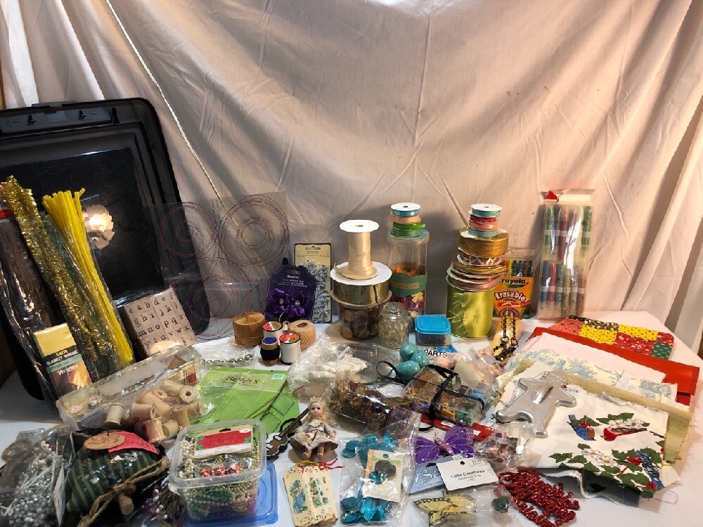 10 pound box lot of New & Vintage collectible items- ** see details** #T42WE