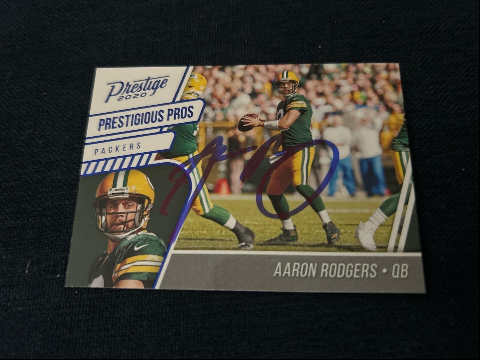 Aaron Rodgers Signed Autographed Auto Green Bay Packers Football Card COA
