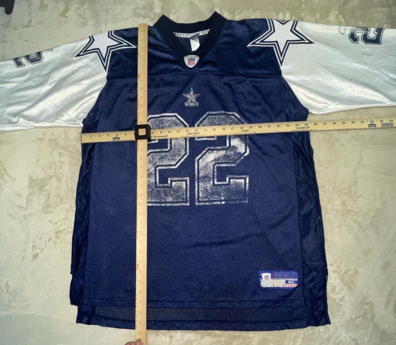 Reebok Dallas Cowboys Emmitt Smith On Field Equipment Jersey Men’s Size XL *Flaw
