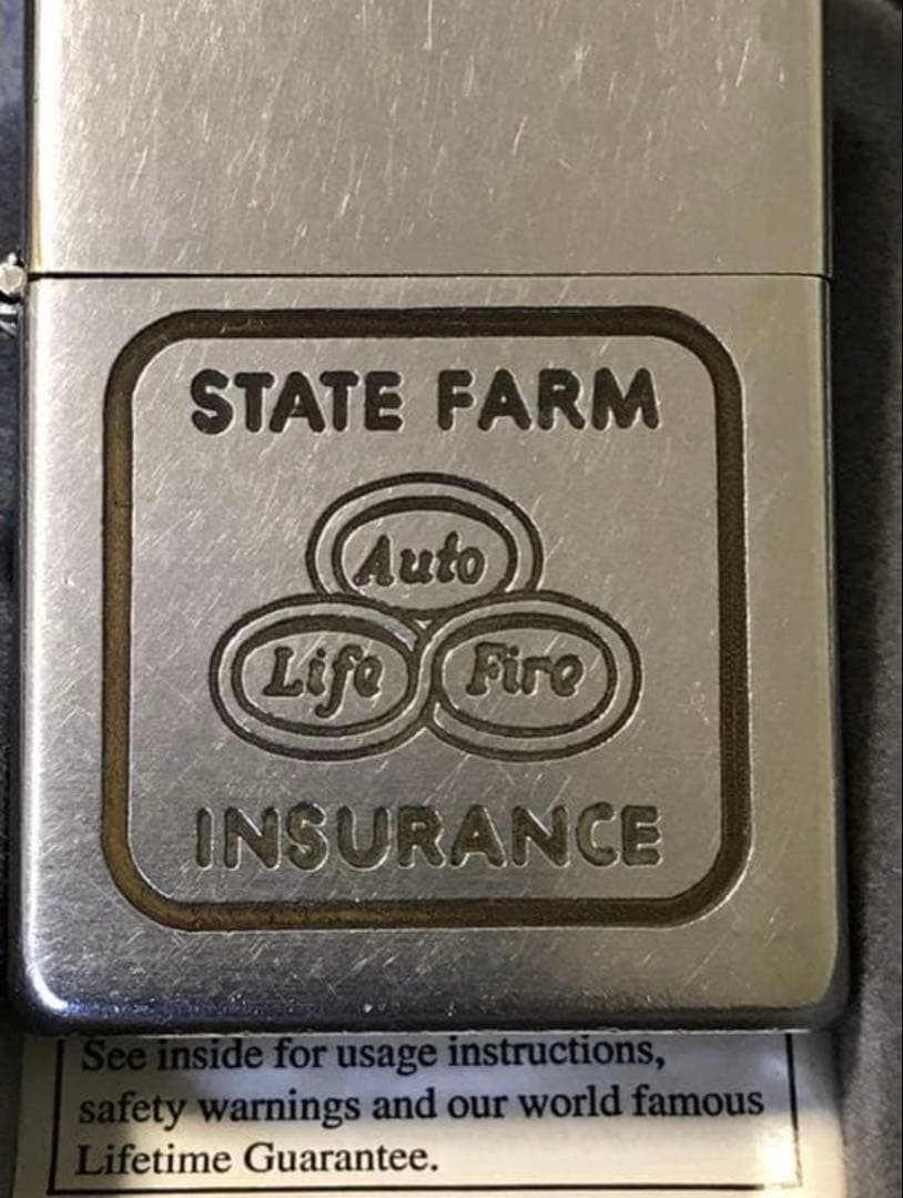 Zippo STATE FARM INSURANCE Vintage Made in 1956