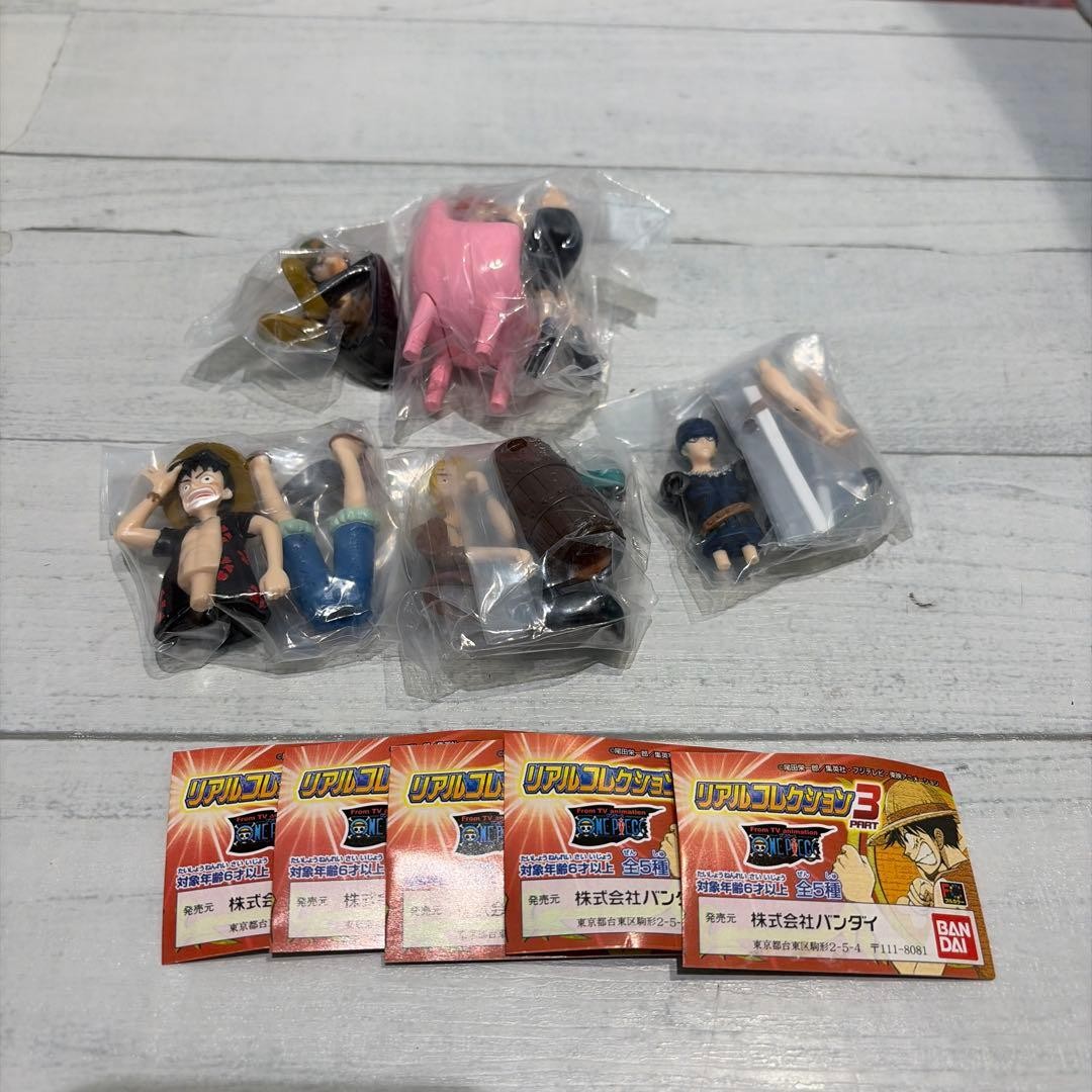 One Piece Real Collection PART3 All 5 types complete set New unopened item