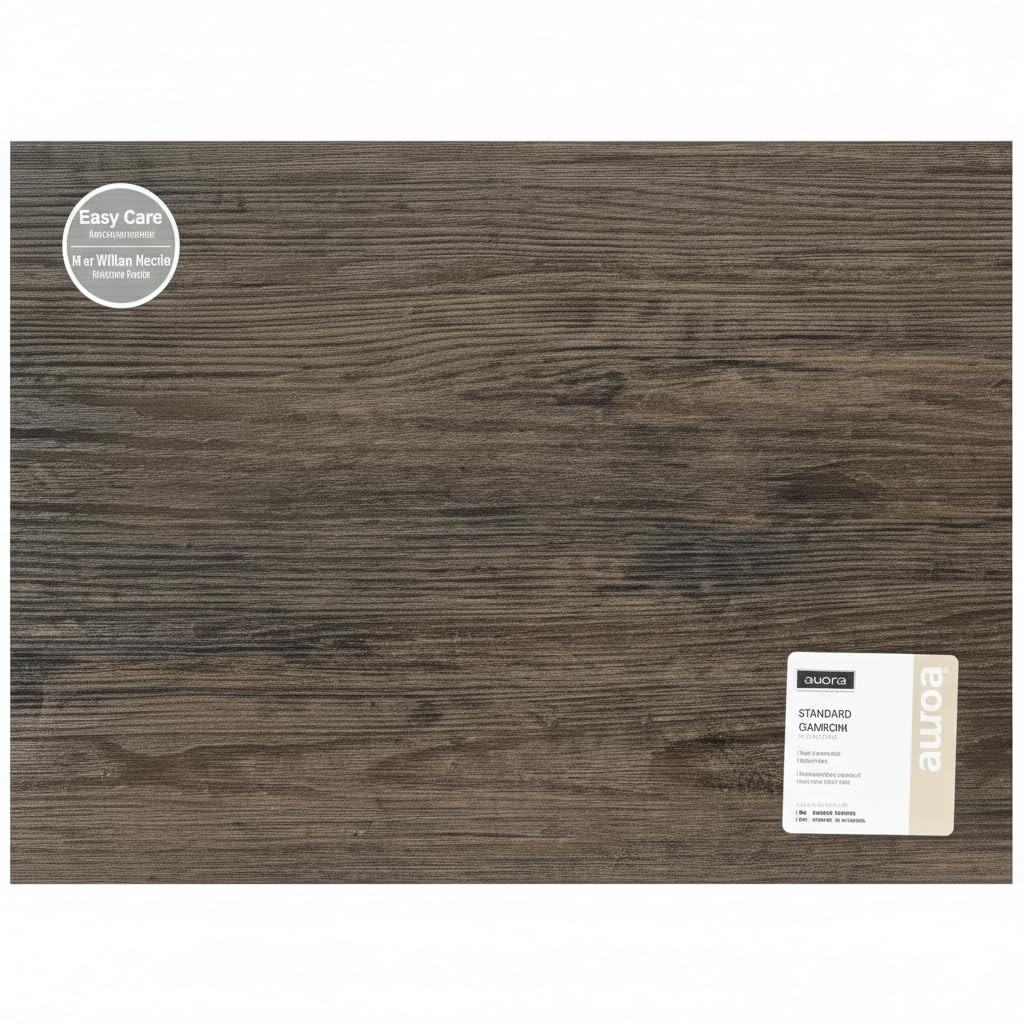 Harman Faux Wood PVC Placemat, Dark Chestnut