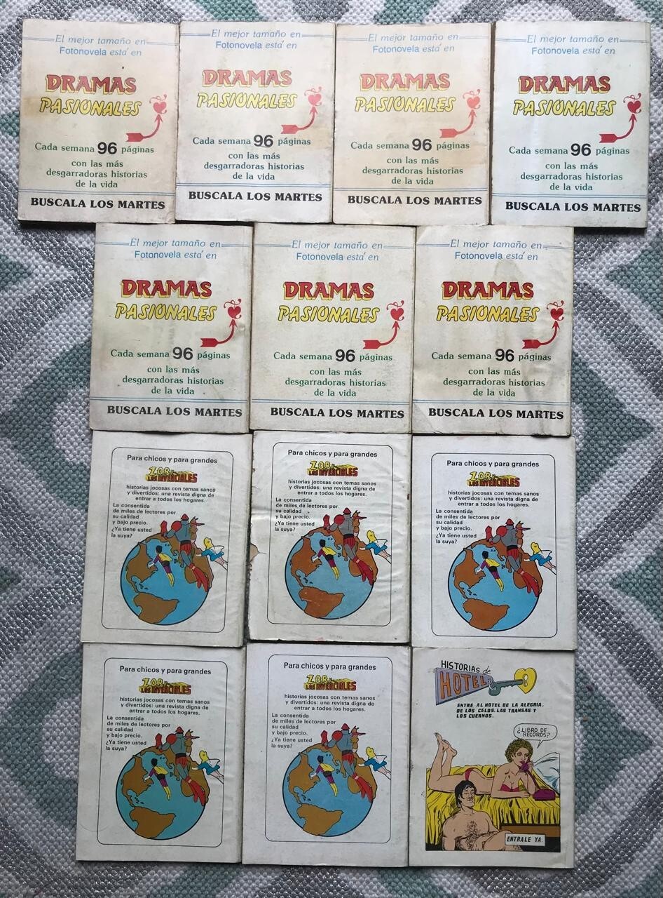 FOTONOVELAS LOT OF 13 LAS PESERAS & PUEDE SER MEXICO 1989
