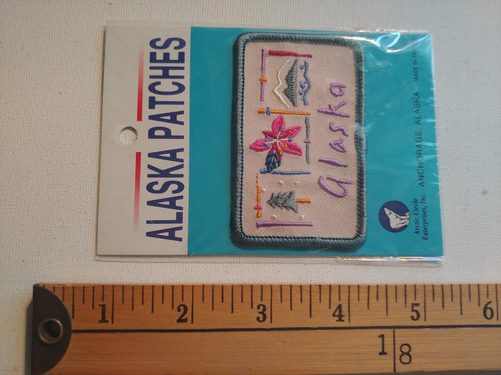 * RARE ALASKA TRAVEL ARCTIC CIRCLE COMPANY CREST BADGE PATCH ECUSSON *