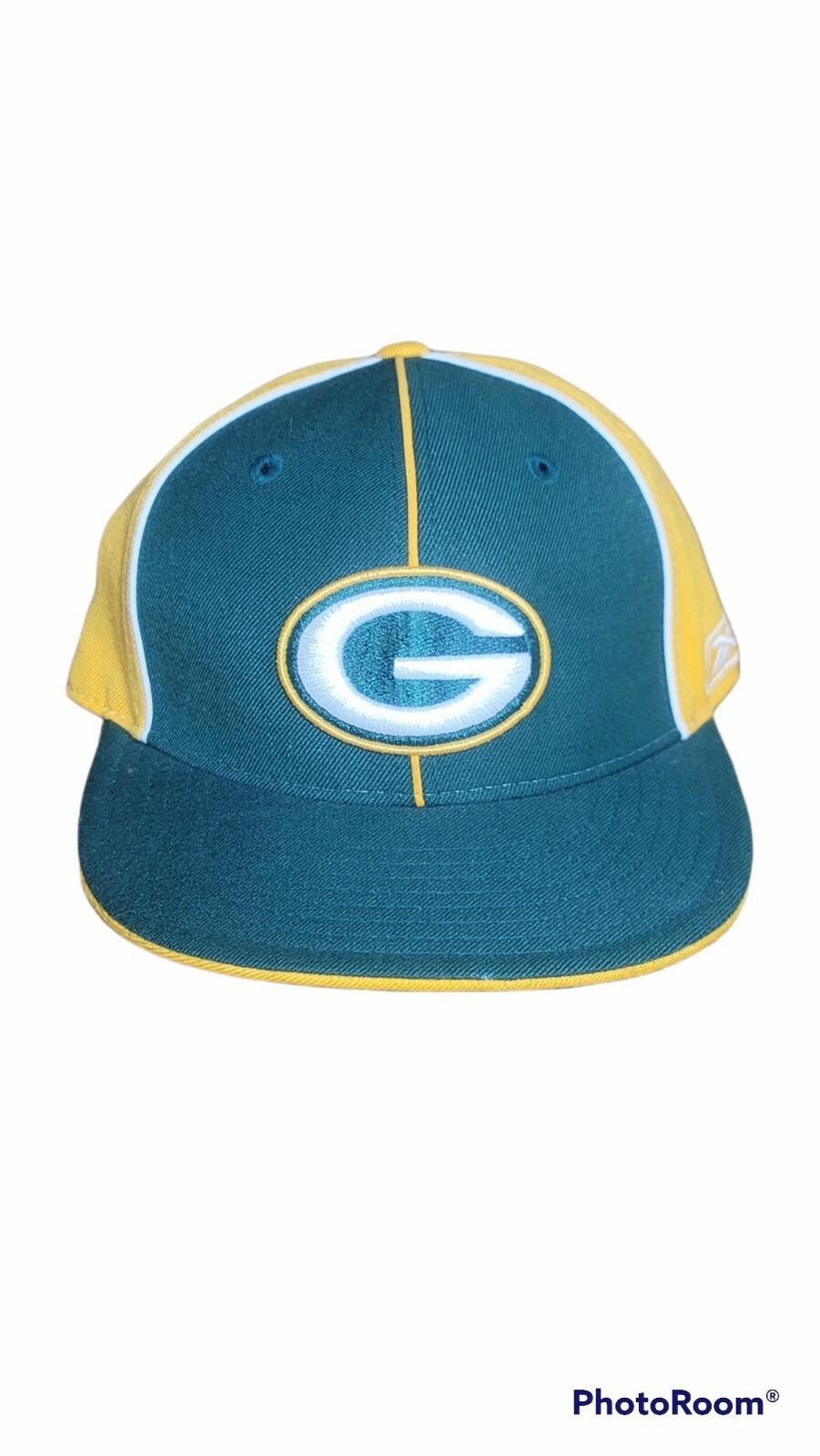 Reebok Green Bay Packers Colorblock Baseball Cap Hat 7 1/8 NFL Football