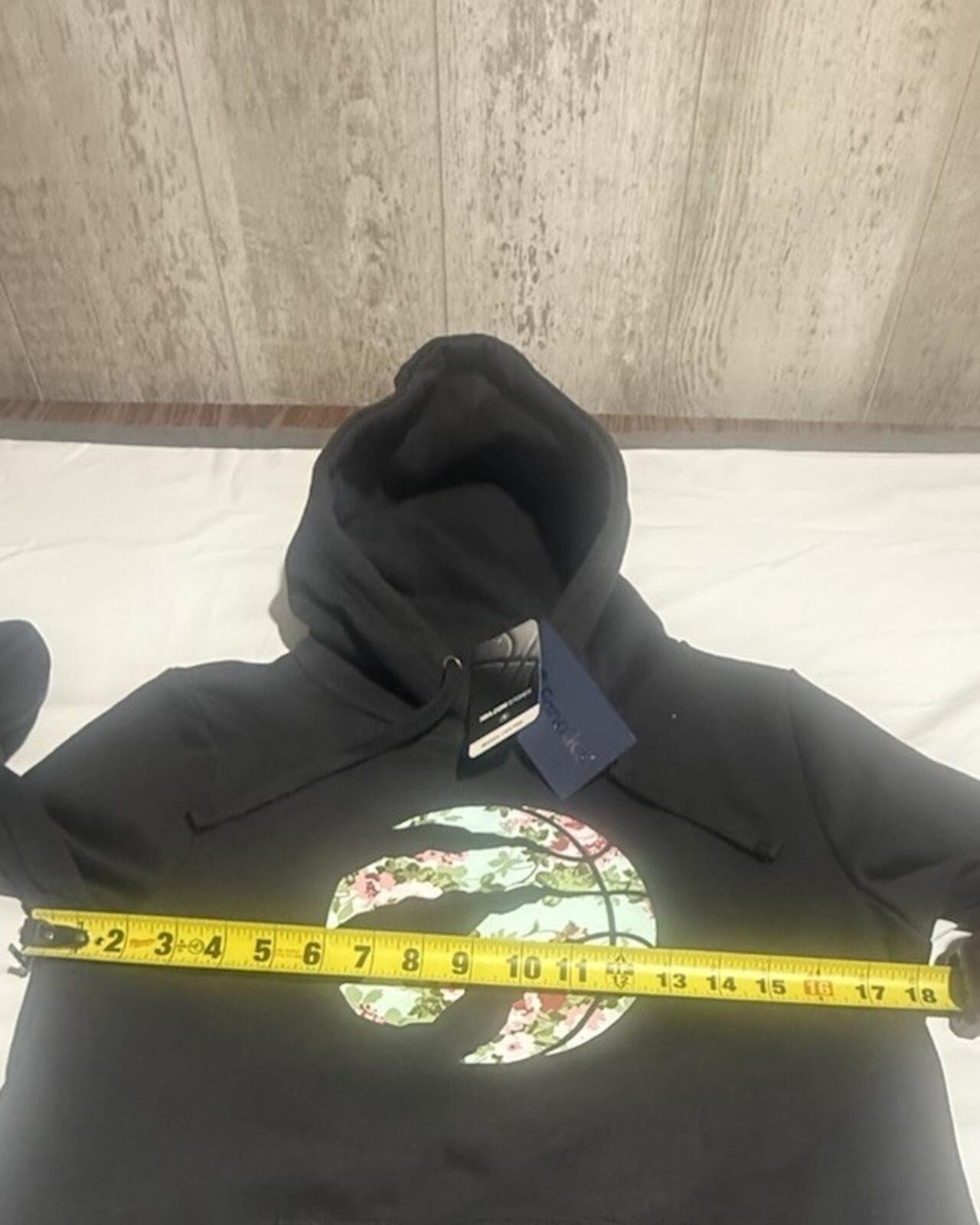 Toronto Raptors Floral Logo Hoodie Black Women’s NBA Size Medium