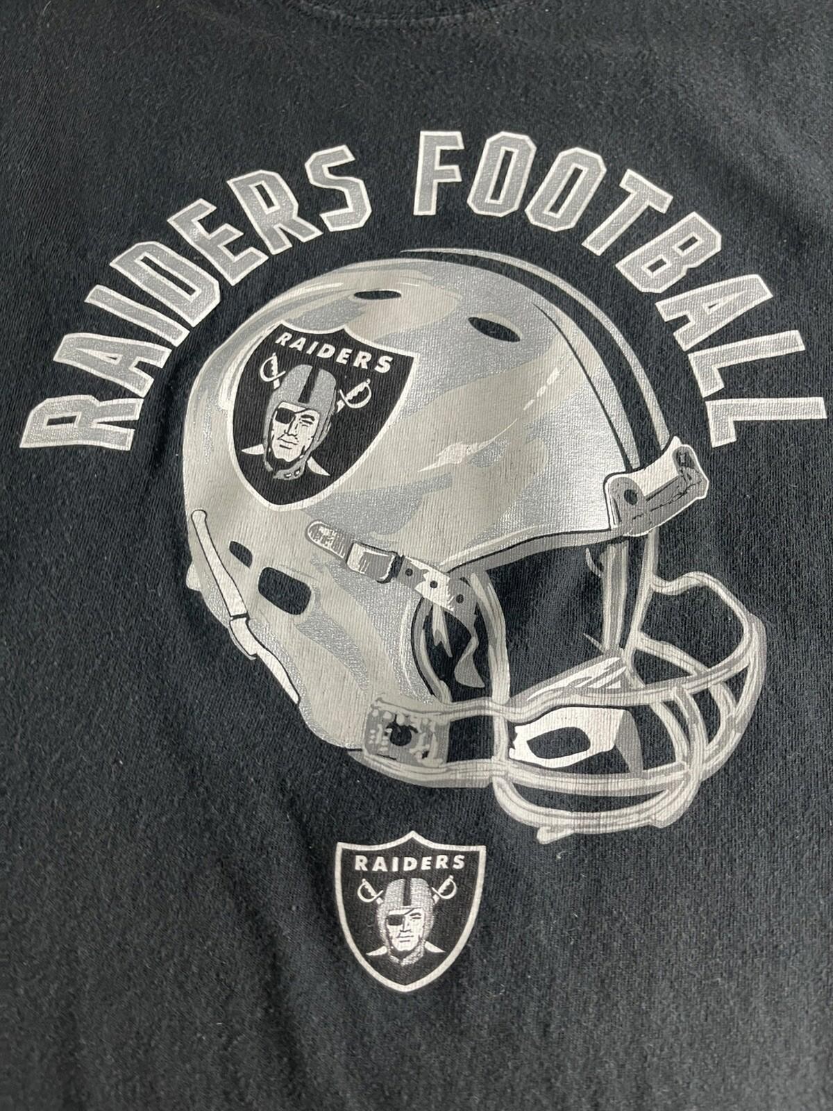 Vintage NFL Team Apparel Raiders 2XL Shirt Graphics Black