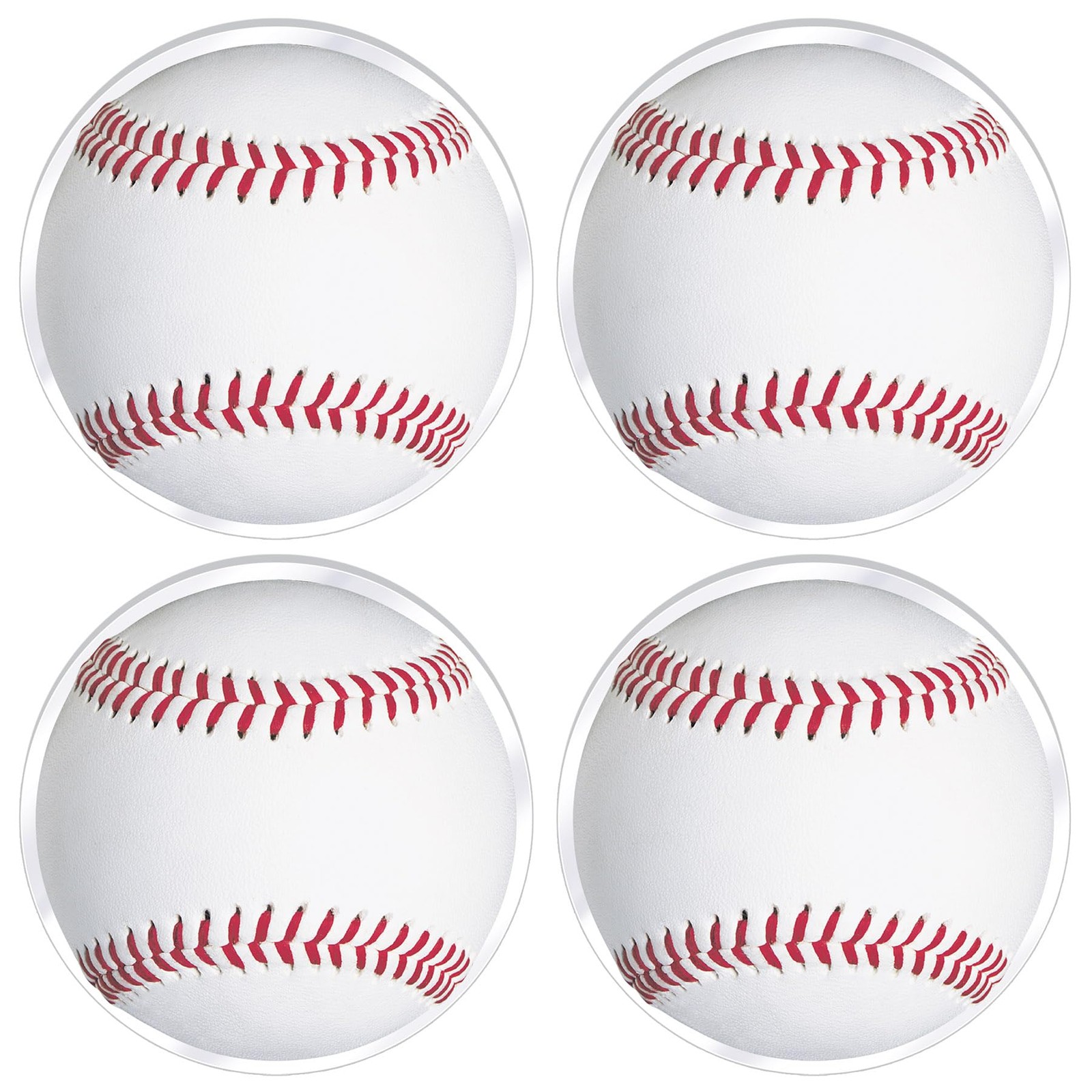 Beistle Baseball Placemats Set of 4 Round Sports Table Mats 13″