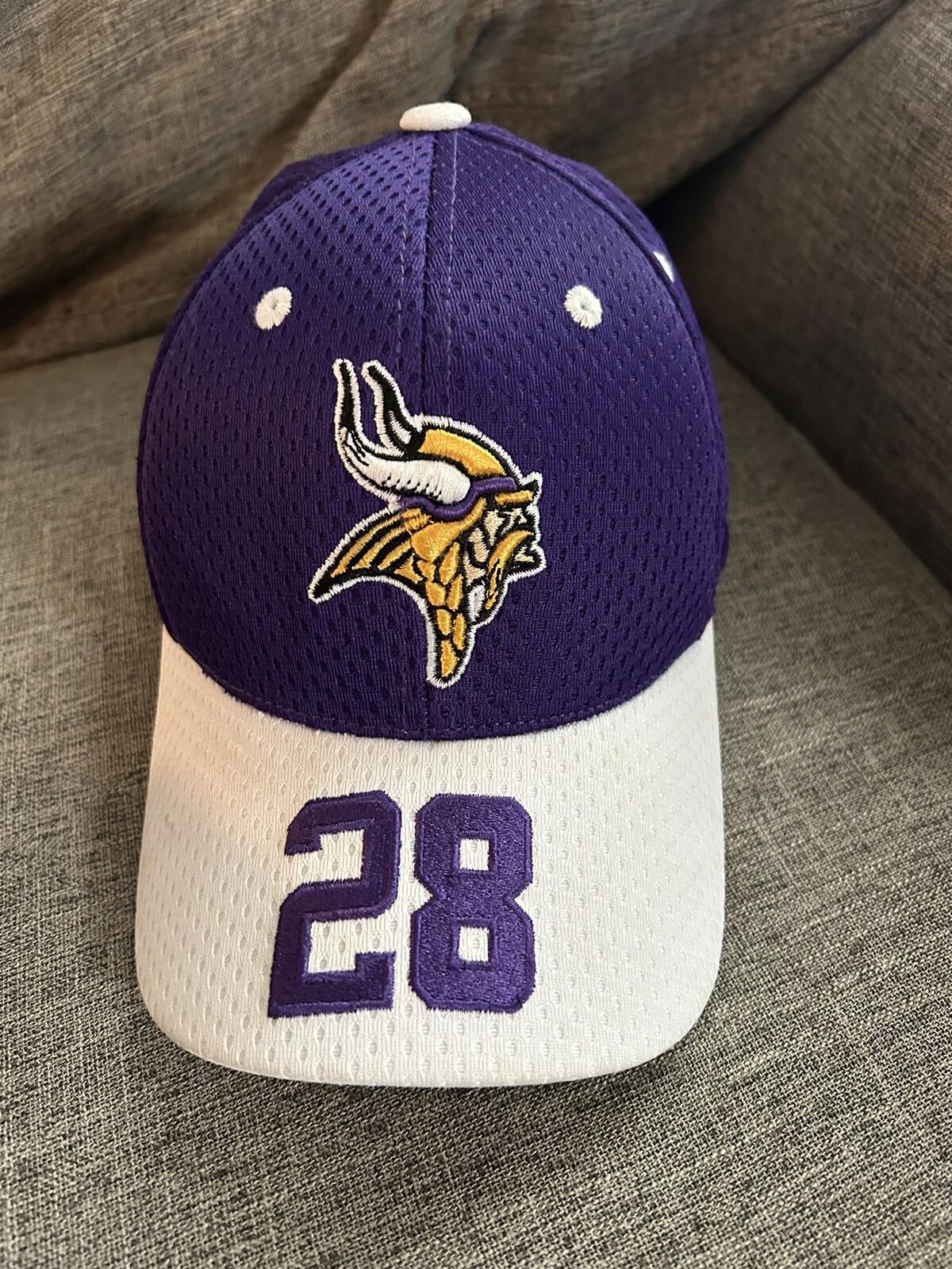 Minnesota Vikings Adrian Peterson #28 Reebok Pro Line Snapback Hat Cap NFL OSFM
