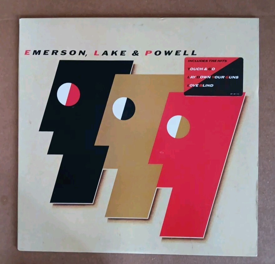 ELP EMERSON LAKE & POWELL Original PROMO Vinyl LP 1986 Polydor VG+