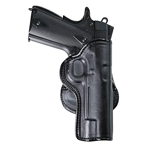 Maxx Carry Leather Paddle OWB Holster – Fits 4″ 1911 Pistols, Right Hand