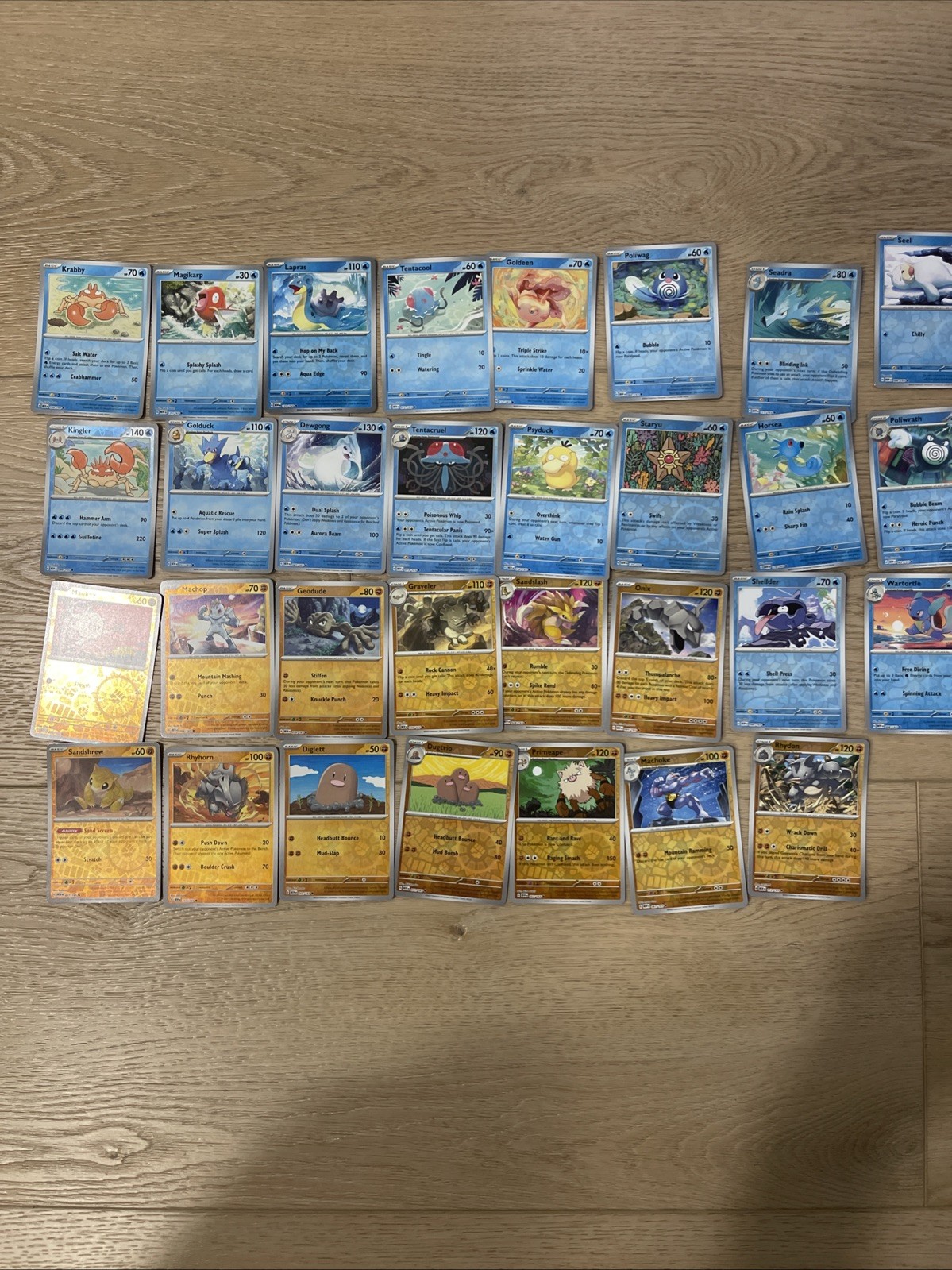 Pokemon 151 Holo and Reverse Lot Of 112( 25 Holos, 87 Reverse Holos) no dups