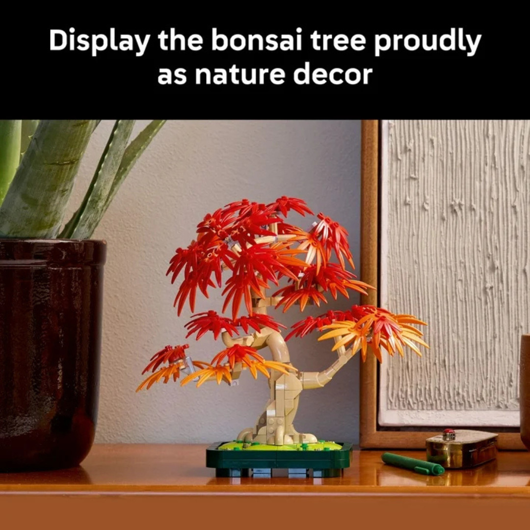 LEGO Botanicals Japanese Red Maple Bonsai Tree Building Kit for Adults 18+