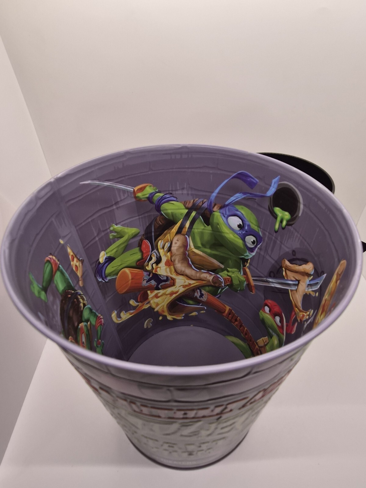 AMC TMNT Mutant Mayhem Popcorn Tin Bucket With Cup And Figure
